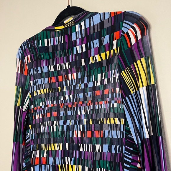 BCBGMaxazria Adele Wrap Multicolor Dress - Picture 15 of 16